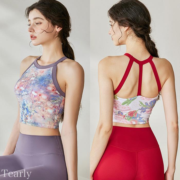 ヨガウェア トップス おしゃれ ヨガ 可愛い 体型カバー レディース