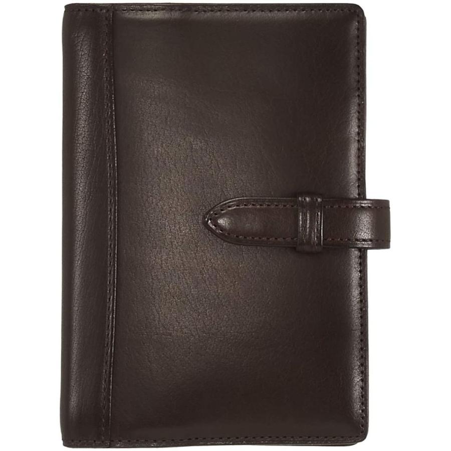 大きな割引 ピアス システム手帳 ノックブレイン ミニ ダークブラウン システム手帳