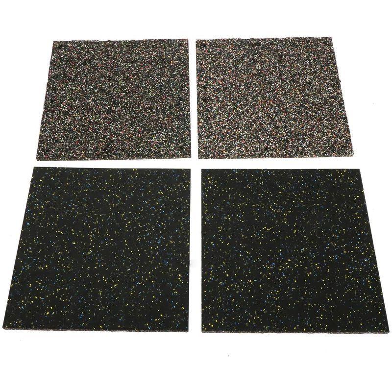 Uyoyous ゴムマット 4枚セット ジムフロアマット 大判 50cm ジョイントマット 厚さ2 5cm 組み合わせマット 運動 希少