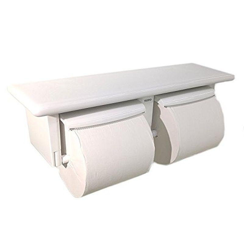 Toto トイレ用品 Yh74sr Nw1 ホワイト 二連紙巻器 棚付き 陶器 樹脂製 ホワイト