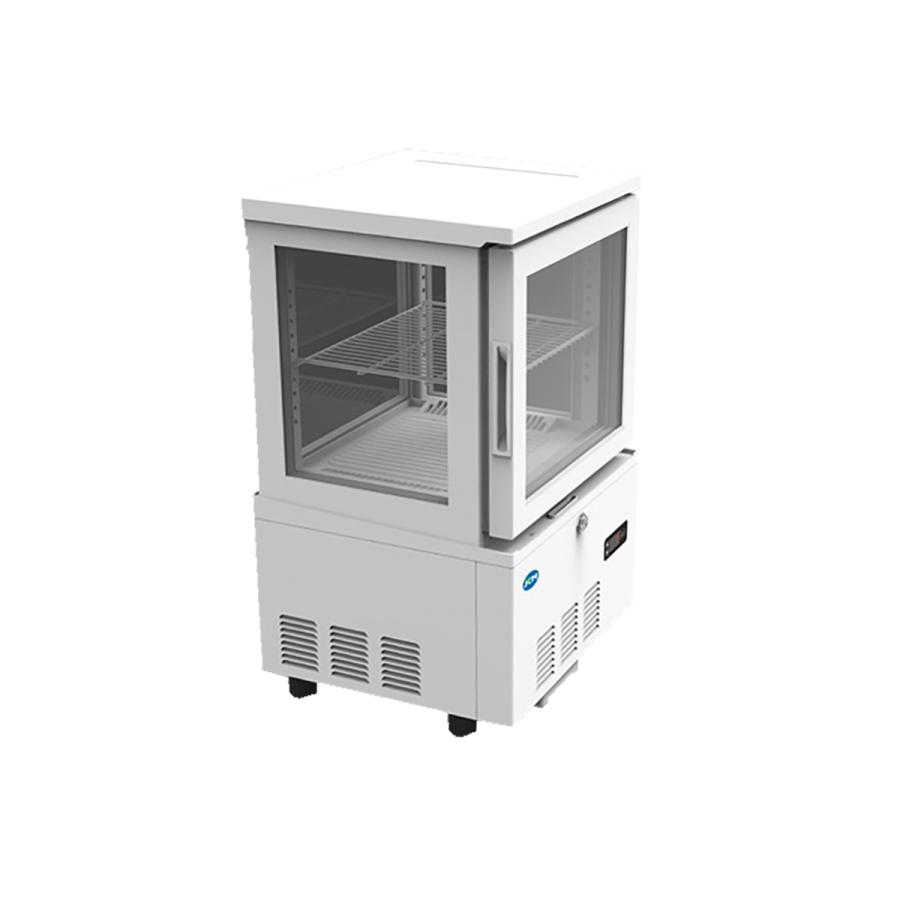 JCM 4面ガラス冷蔵ショーケース JCMS-41 片面扉 業務用 冷蔵庫 食品