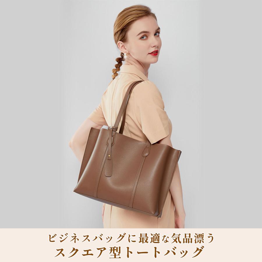 トートバッグ レディース 本革 シンプル おしゃれ きれいめ 自立 軽量 大きめ 手提げ 鞄 通勤 ビジネス カジュアル 送料無料 Bag0006 ちょいもの 通販 Yahoo ショッピング