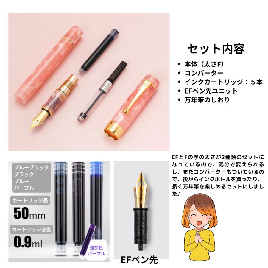 jinhao 万年筆 100シリーズ Fサイズ 0.5mm コンバーター付 jinhao 万年筆 100シリーズ Fサイズ 0.5mm コンバーター付