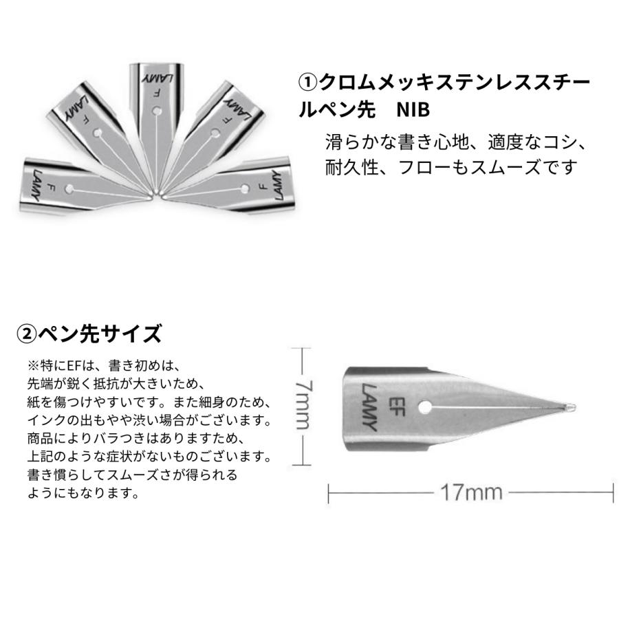 ラミー LAMY 万年筆 ニブ 替えペン先 EF F 極細 サファリ・アルスター