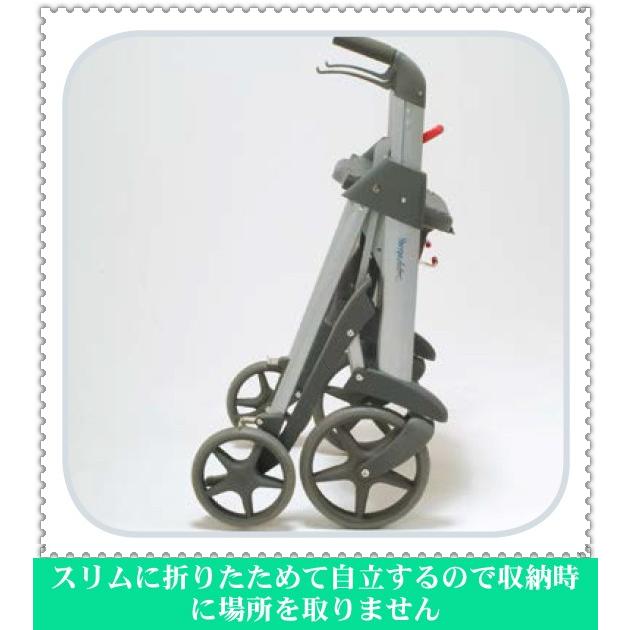 シルバーカー　室内　屋外兼用　四輪歩行車　コンパクト　軽量　アルミ歩行車　オシャレ北欧風　高さ調整可能_2