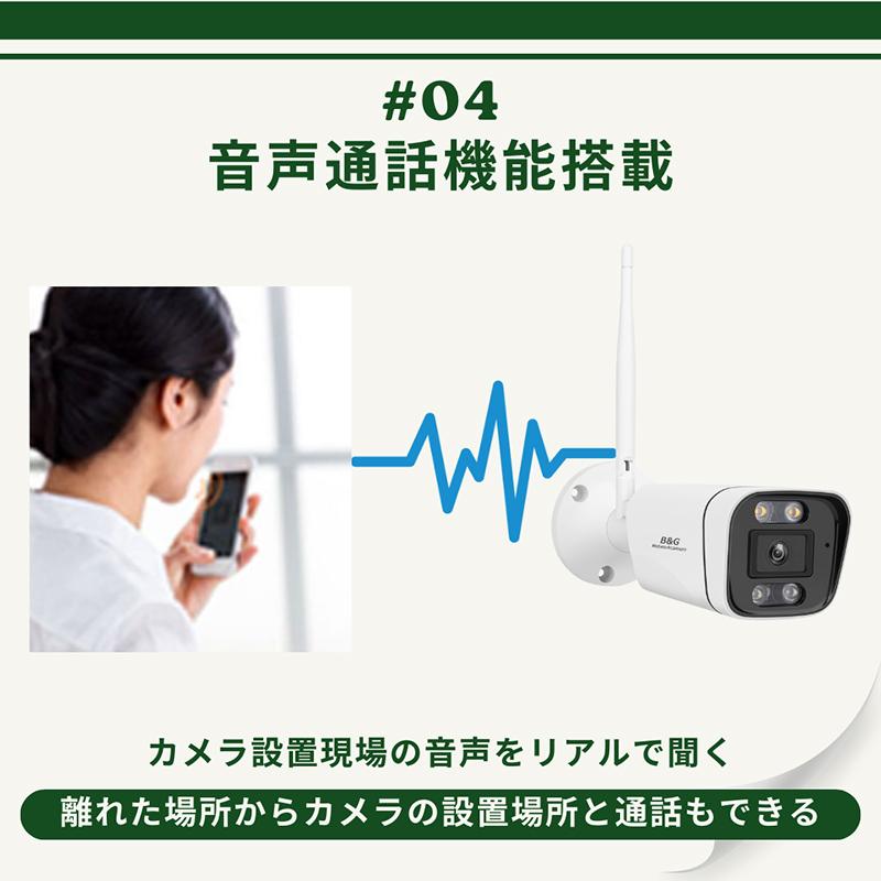 防犯カメラ 録画音声機能付き ワイヤレス対応 ネットワークカメラ IP