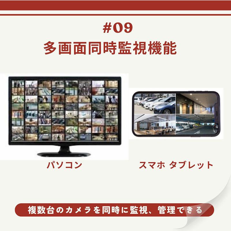 防犯カメラ ネットワークカメラ WiFi パソコン PC適応 動体検知 音声