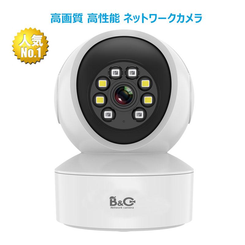 防犯カメラ ネットワークカメラ WiFi パソコン PC適応 動体検知 音声