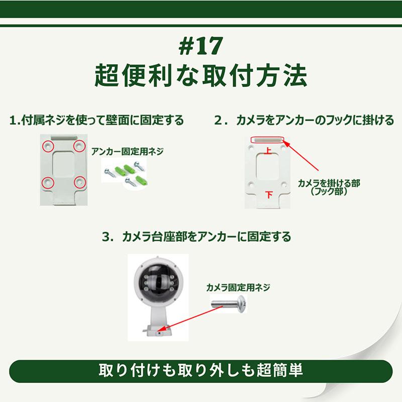 防犯カメラ 屋外防水 アルミ製 耐久性最強 光学5倍ズーム スマホ