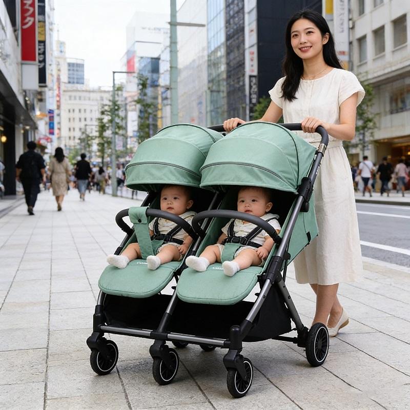 Combi コンビ ベビーカー 横型ツインタイプ 双子用 二人乗り 自立