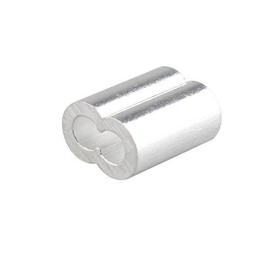 8フォント スチールワイヤーロープアルミ クリップ