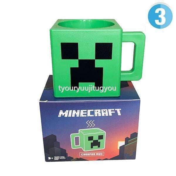 海外輸入 Minecraft Minecraft マインクラフト クリーパー マグカップ マグ コップ プラスチック 食器 パンダ ネコ かわいい プレゼント Happy Birthday Materialworldblog Com
