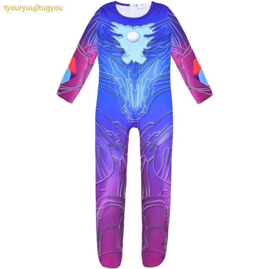 ウルトラマン サーガ 全身タイツ ３点セット ヘッドカバー付き 手袋付き 衣装子供 キッズ ハロウィン パーティー仮装 サイズ110 150 仮装 憧れ 演出道具 演出服