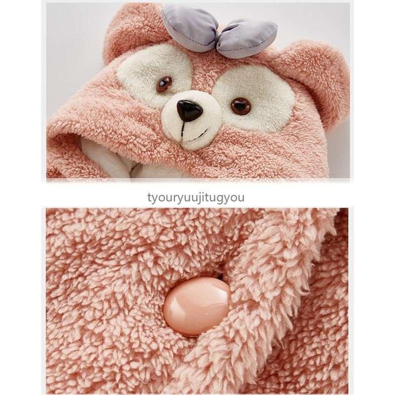 ダッフィー 着ぐるみ 赤ちゃん シェリーメィ 人気定番 服 新生児 キッズコスプレ マント ベビー服 プレゼント 出産祝い 子供 厚手 ロンパース 冬用