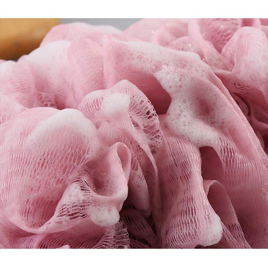 Maltose ボディスポンジ 風呂 ボディ用スポンジ 休み 柔らかい 背中 泡風呂 泡立ち レディース 身体を洗う メンズ 4色 泡立てネット