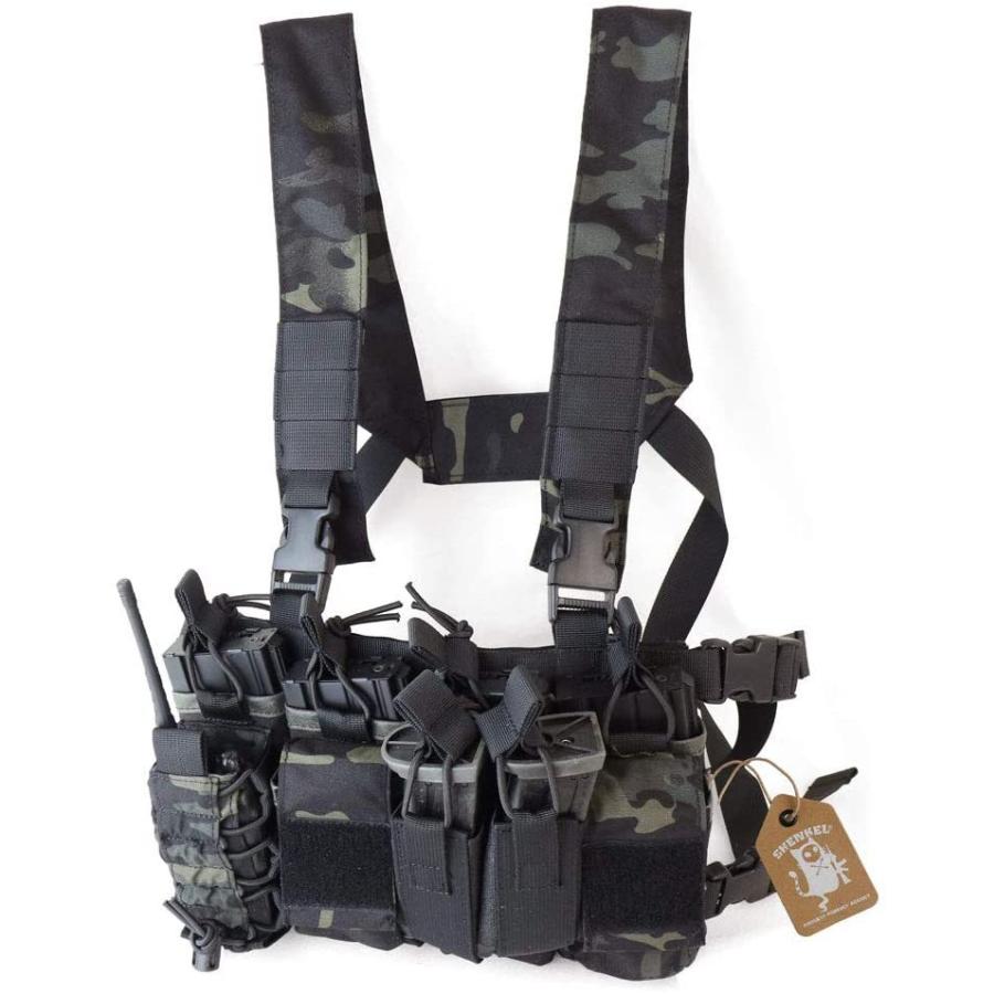 Shenkel 軽量 コンパクト D 3タイプ チェストリグ ライトウェイト Mcb マルチカムブラック 軽装備 サバゲー サバイバルゲ 003 Tyrストア 通販 Yahoo ショッピング