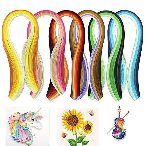 Coolbotang クイリングペーパー 7枚紙36種類のグラデーション色 クイリングキット ペーパークイリング Diy 材料 手芸 造