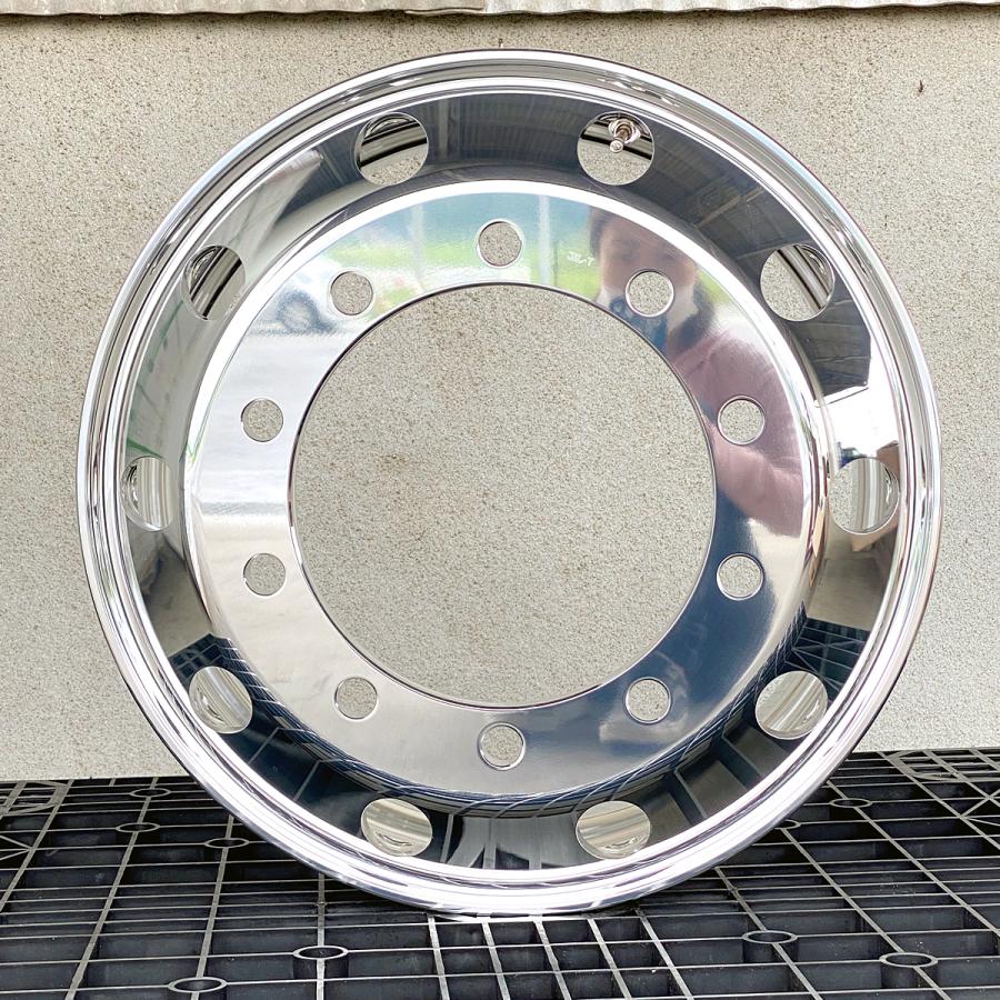 【ほぼ新品】アルミホイール22.5×8.25 ALCOA 4本【トラック】 価格｜アルコア 22.5インチ×8.25(165) 8穴/285 JIS規格 アルミ
