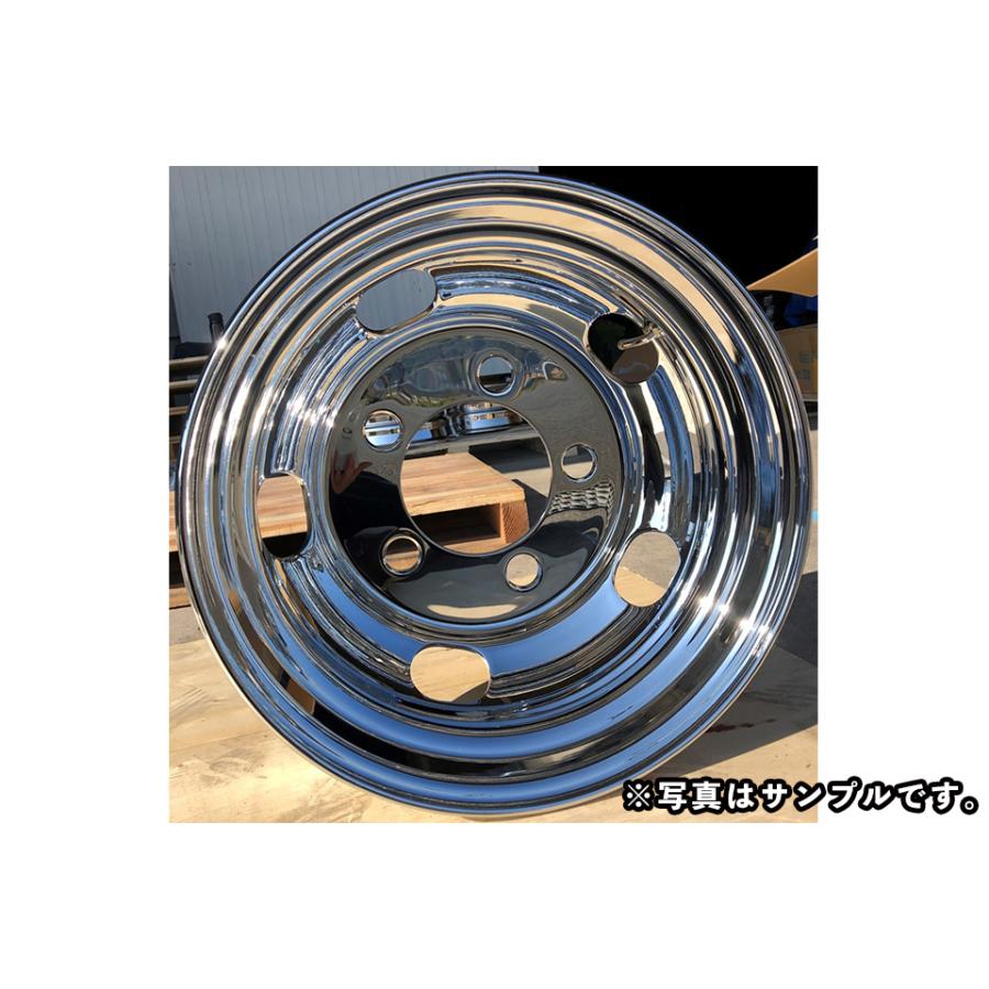 訳あり メッキホイール 16×5.5 5穴 オフセット115 リア用 B品 トラック 