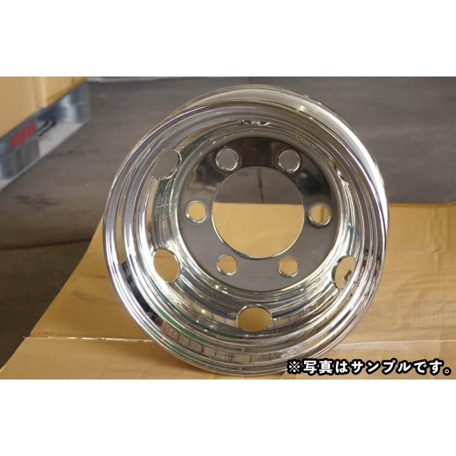 新品 2枚セット 訳あり B品 メッキホイール トラック ダンプ 4t 17.5×6.00 6穴 リア用 中国製 DOT-X DOTX|tyreshoptatucyo|04