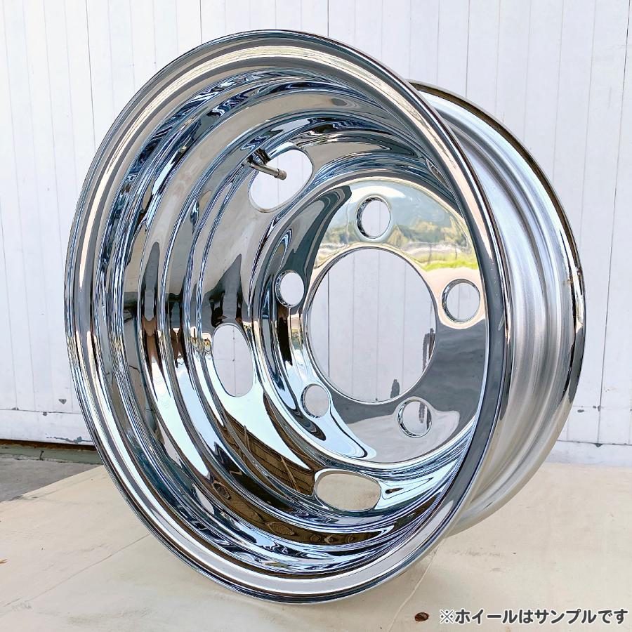 4枚 1台分 キャップ付 メッキホイール 16×5.5 5穴 オフセット