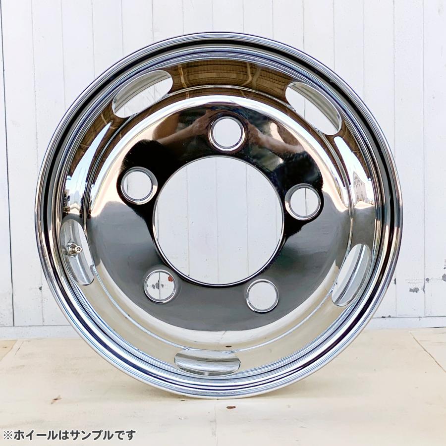 4枚 1台分 メッキホイール 16×5.5 5穴 オフセット115 キャンター