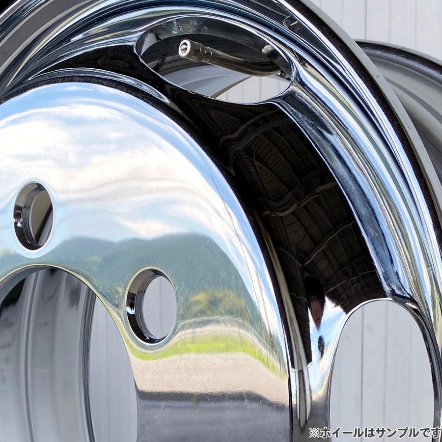 Shone 17.5×6.0 メッキホイール　２本 フロント専用 新品 2本価格 会社宛 送料無料 17.5×6.00 6穴 +127