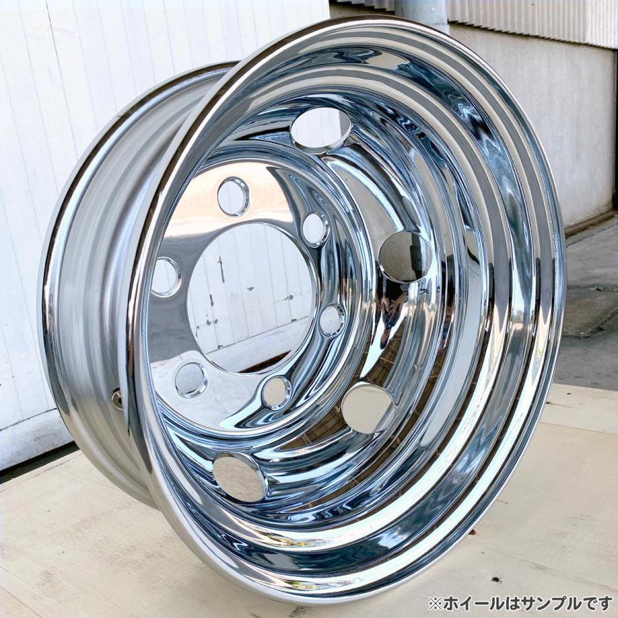 2枚 メッキホイール 16×6.00 6穴 JIS リア用 トラック 小型 2t 3t 2