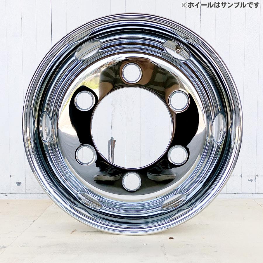 4枚1台分 メッキホイール 17.5×6.00 6穴 JIS オフセット135 中型