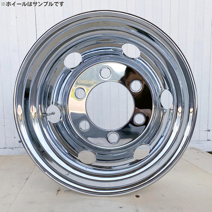 4枚1台分 メッキホイール 17.5×6.00 6穴 JIS オフセット135 中型 