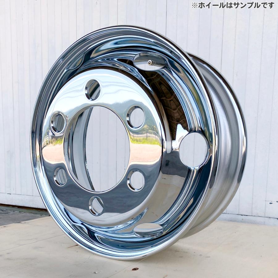 新品 訳あり 4枚 1台分 メッキホイール 17.5×6.00 6穴 JIS オフセット 