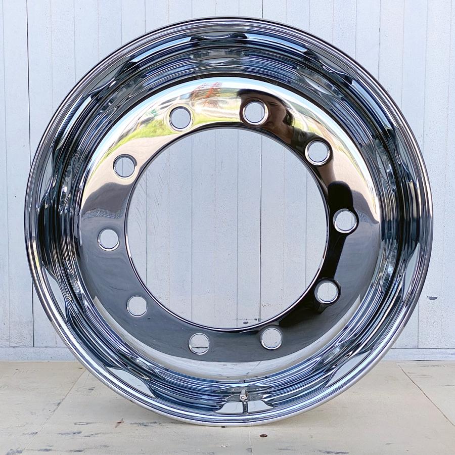 メッキホイール 22.5×7.50 10穴 新ISO フロント用 大型 トラック