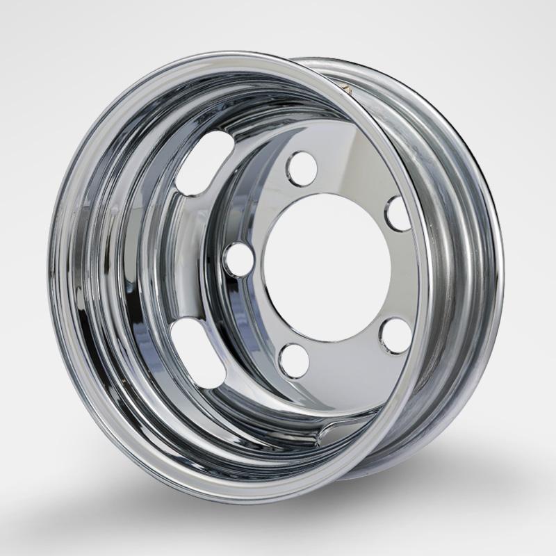 鏡面ステンレス製 大型車用 　22.5インチ用　2個 2枚 メッキホイール 15×5 5穴 オフセット110 リア用 ダイナ デュトロ