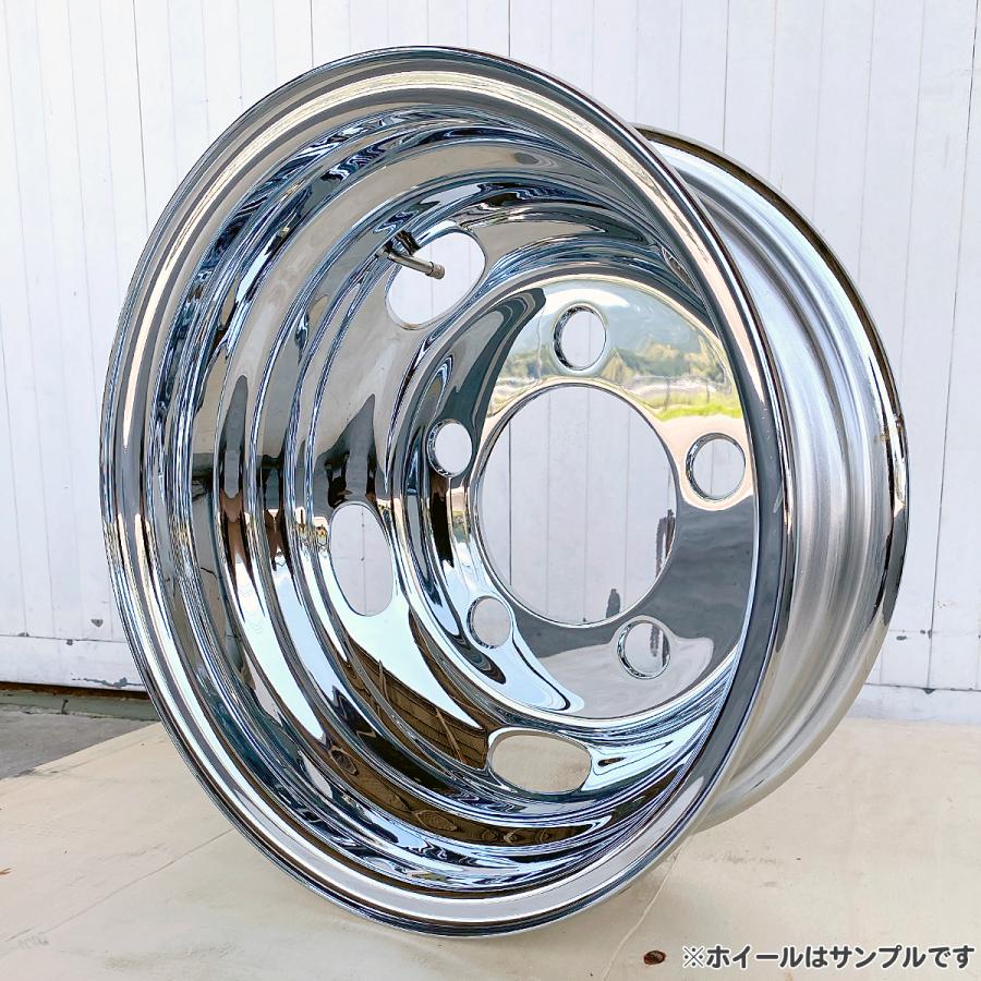 メッキホイール 16×5.5 5穴 オフセット116.5 リア用 エルフ トラック 
