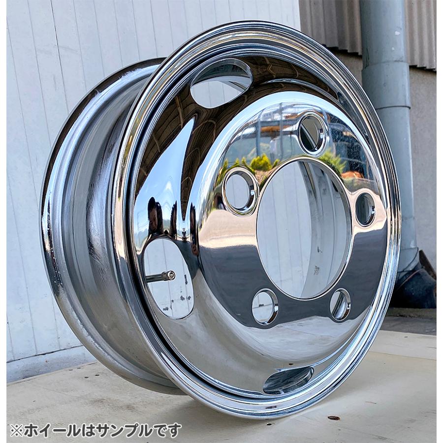 デコトラ キャンター メッキホイール 16インチ メッキ ホイール canter メッキホイール 16×5.5 5穴 オフセット115 フロント用