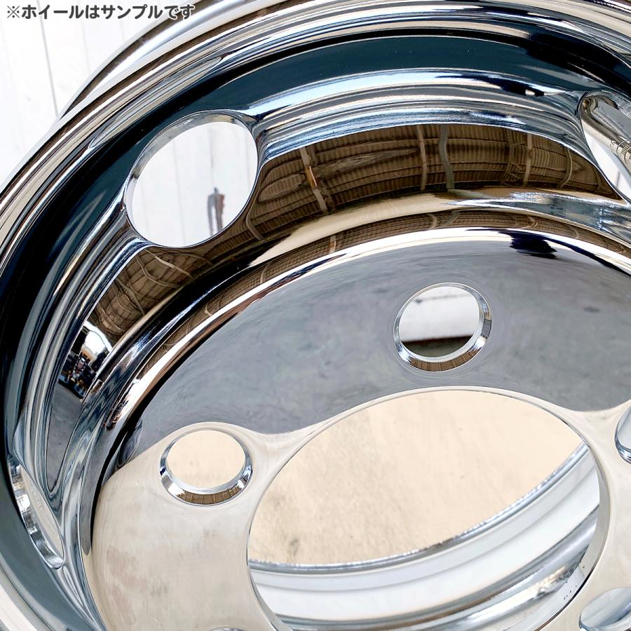 3トンメッキホイール1台分 4枚 1台分 メッキホイール 16×6.00 6穴 JIS トラック 小型 3トン +127