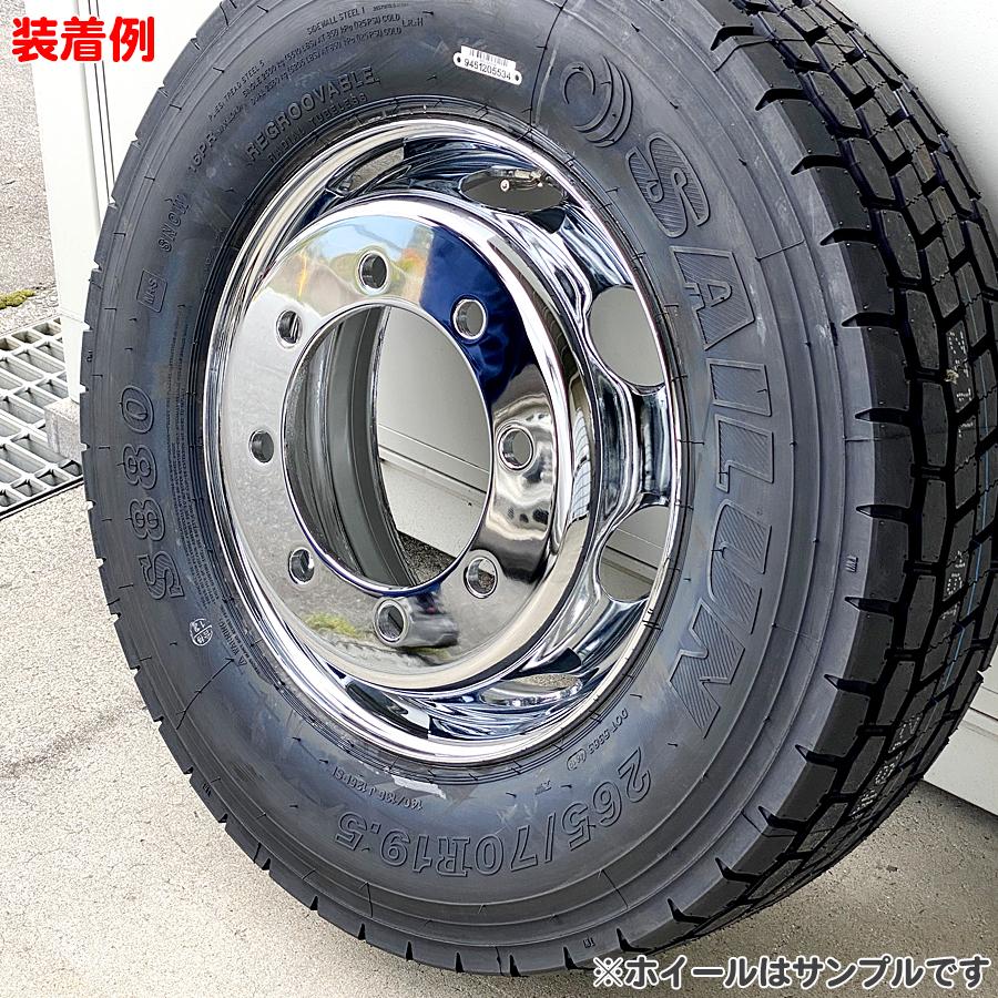 4枚 1台分 キャップ付 メッキホイール 16×6.00 6穴 JIS 小型 トラック 