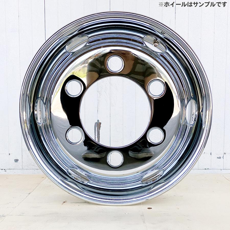 4枚 1台分 キャップ付 メッキホイール 16×6.00 6穴 JIS 小型 トラック 