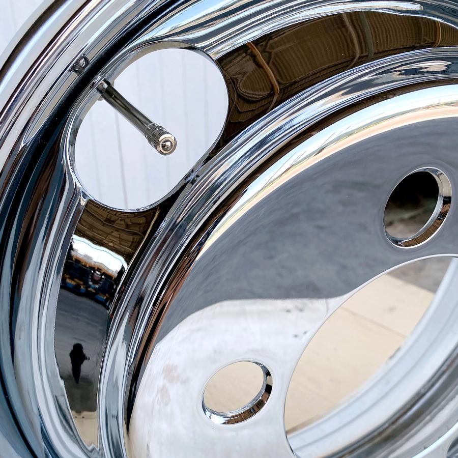 4枚 1台分 メッキホイール 17.5×5.25 5穴 115 PCD208 キャンター