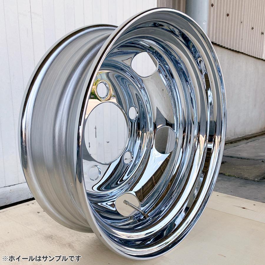 4枚1台分 キャップ付 メッキホイール 17.5×5.25 5穴 115 PCD208