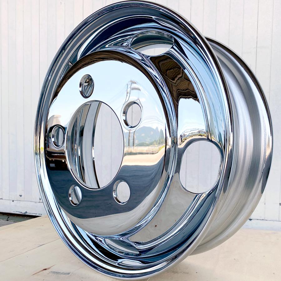 canter 2枚 メッキホイール 17.5×5.25 5穴 オフセット115 PCD203