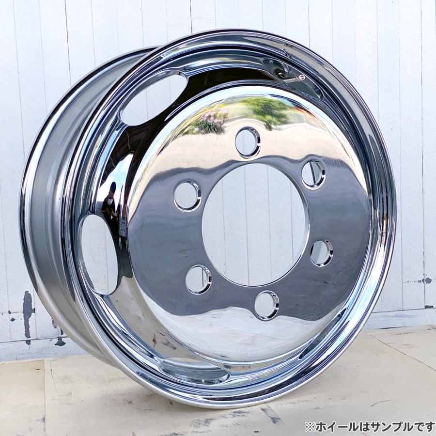 17.5×6.75インチ ホイール 4個セット サビあり 4枚 1台分 訳あり 新品 メッキホイール 17.5×6.75 6穴 JIS B品