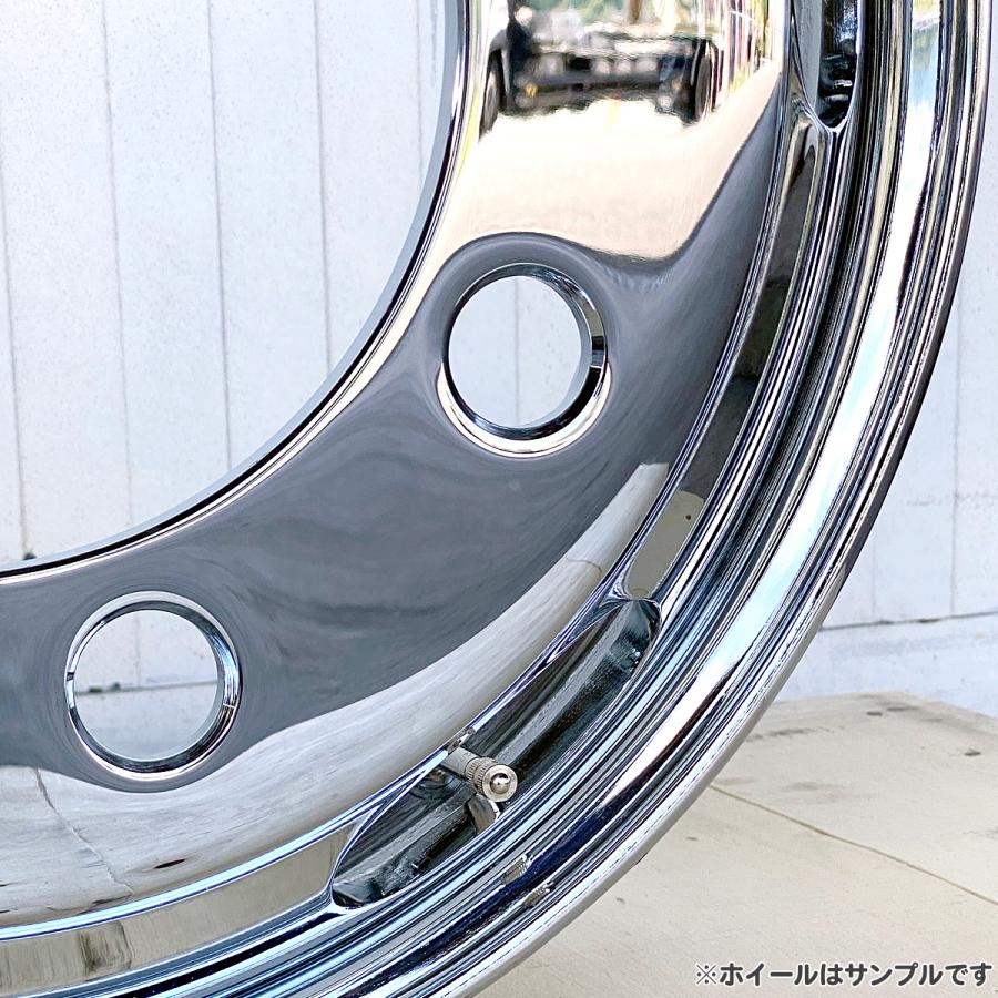 4枚 フロント用 メッキホイール 19.5×6.75 8穴 JIS 大型 トラック 低床