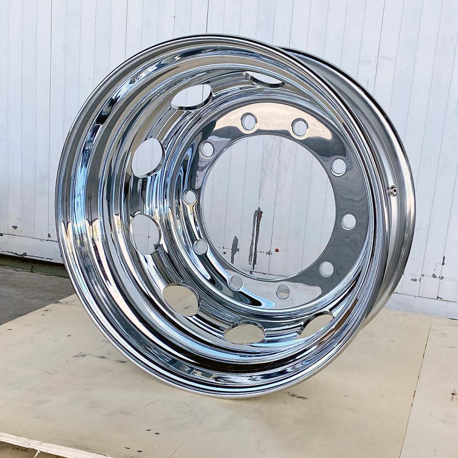 DOTーX メッキホイール 22.5×7.50 10穴 新ISO リア用 大型トラック