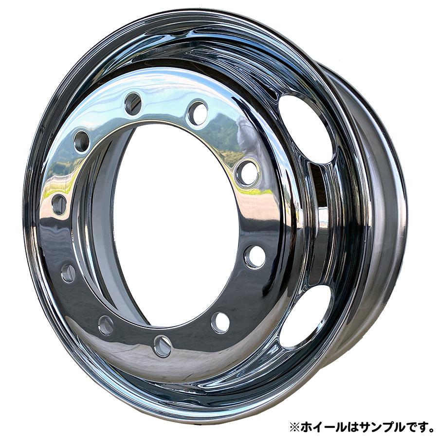 メッキホイール 22.5×7.50 10穴 従来ISO フロント用 大型
