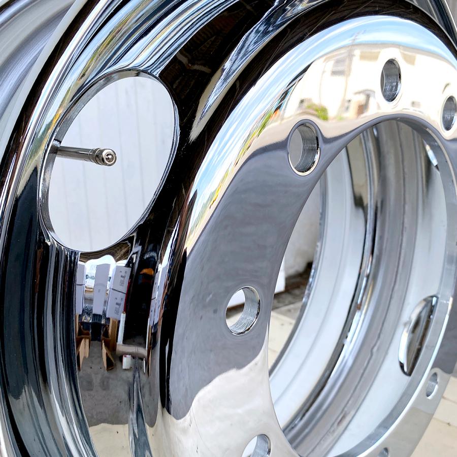 メッキホイール 22.5×8.25 10穴 従来ISO フロント用 大型 トラック