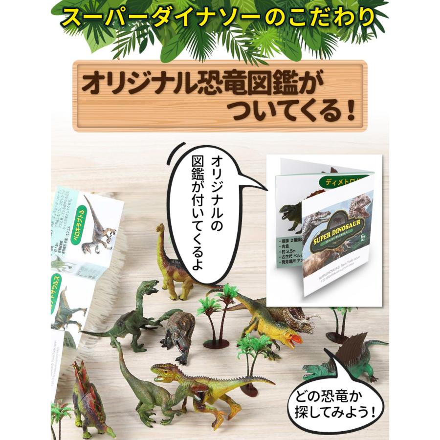 Apricity 恐竜 おもちゃ 恐竜セット 恐竜図鑑とプレイマット付き お