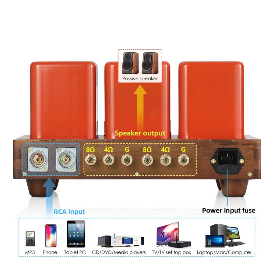 Nobsound 6SN7+EL34 真空管アンプ HiFi クラスA テーブルトップ Nobsound 6SN7+EL34 真空管アンプ HiFi クラスA テーブルトップ