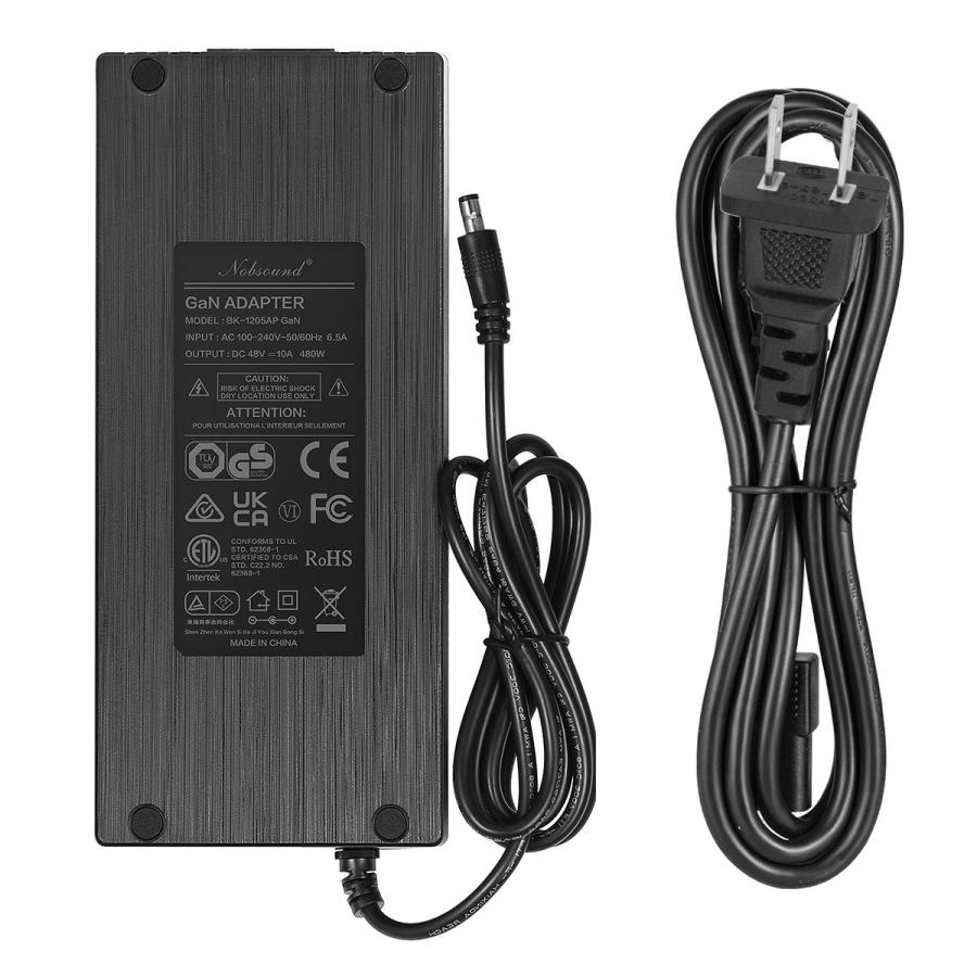 Nobsound 48V 10A DC電源アダプター 480W 幅広な100-240V 50 Nobsound 48V 10A DC電源アダプター 480W 幅広な100-240V 50