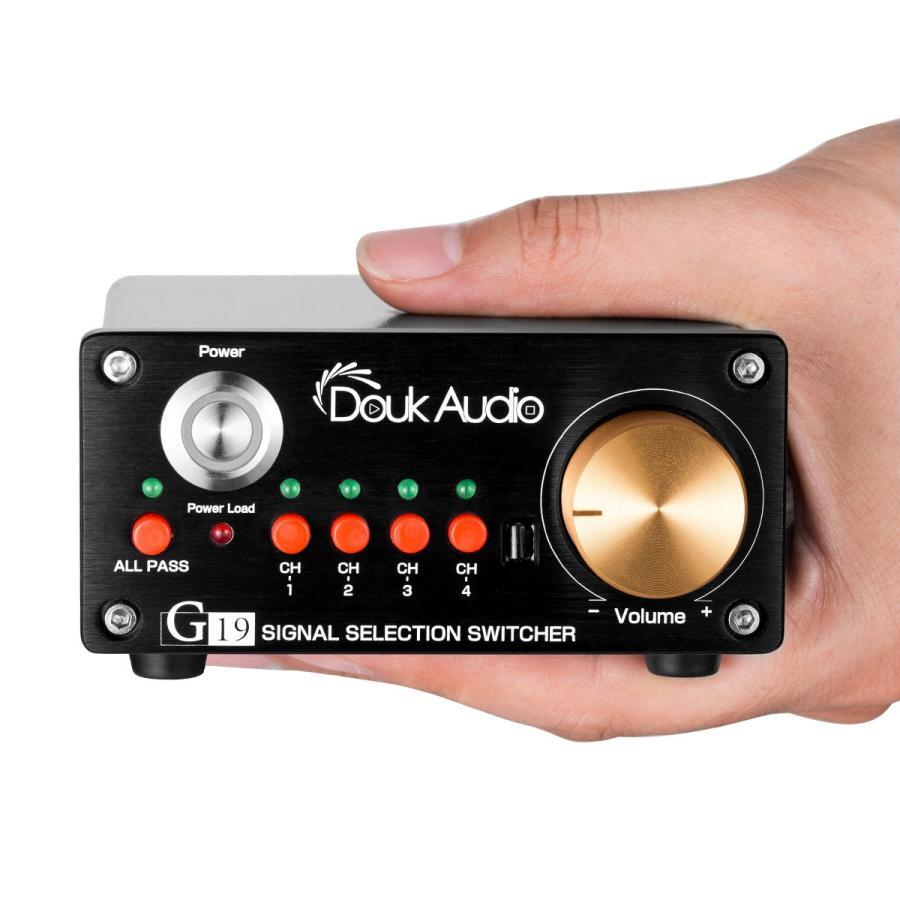 4系統 ステレオ RCA アナログオーディオスイッチャー ススピーカー